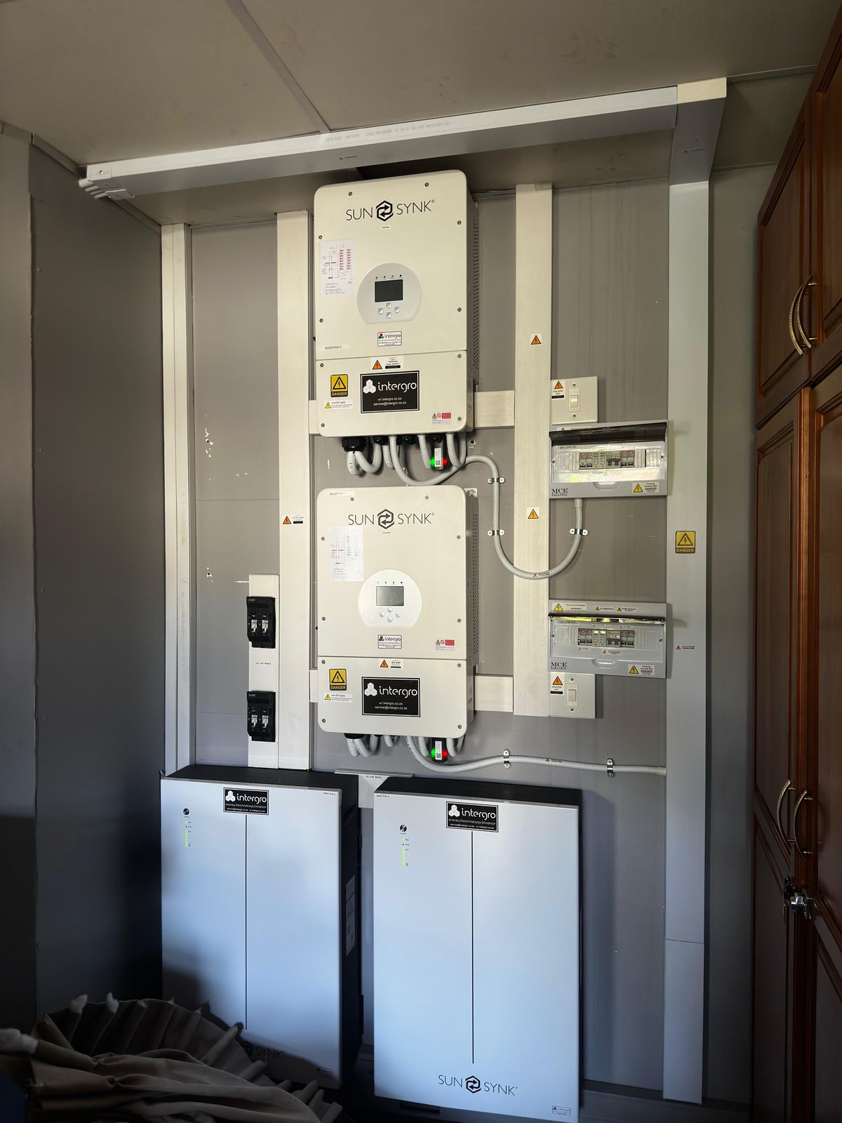 Solar panel installation